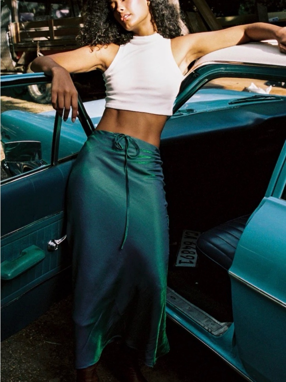 Lenni Iridescent Fame Maxi Skirt (M)